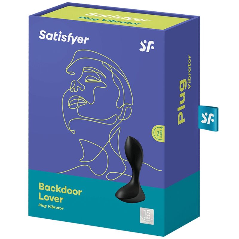 Satisfyer Backdoor Lover - Tärisevä anustappi musta | Niks.fi verkkokauppa