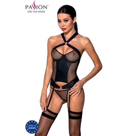 Passion Amanda Ecological Leather Corset S/M | Niks.fi verkkokauppa