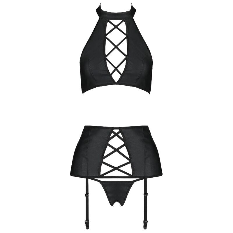 Passion Nancy Ecological Leather Set S/M | Niks.fi verkkokauppa