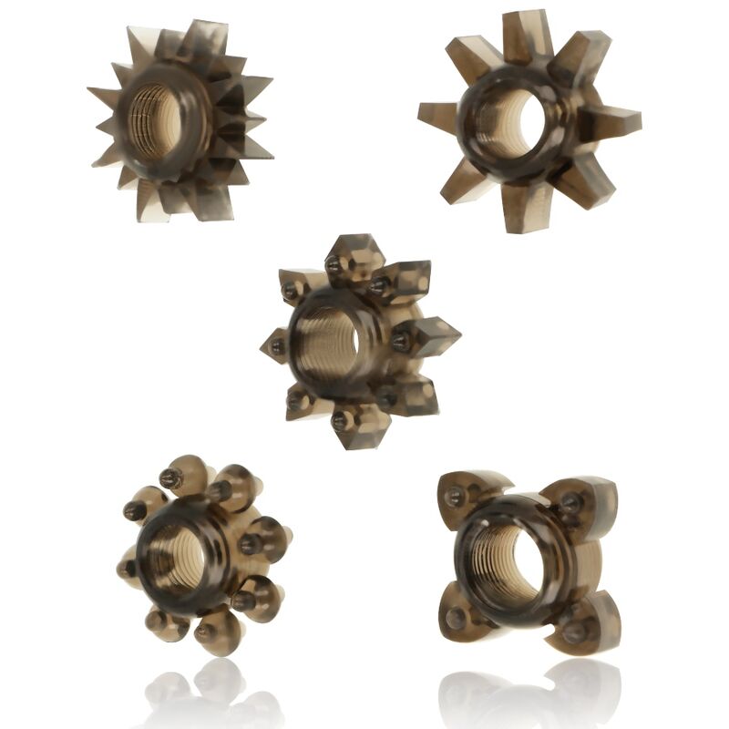 Ohmama Set Of 5 Silicone Testicle And Penis Rings | Niks.fi verkkokauppa