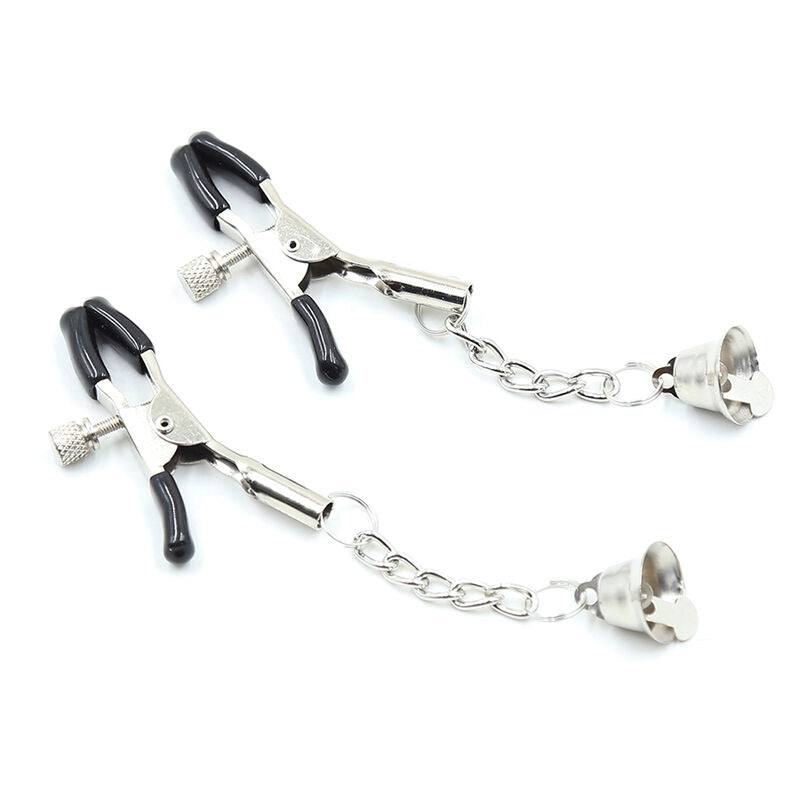 Ohmama Fetish Nipple Clamps With Chain And Bells | Niks.fi verkkokauppa