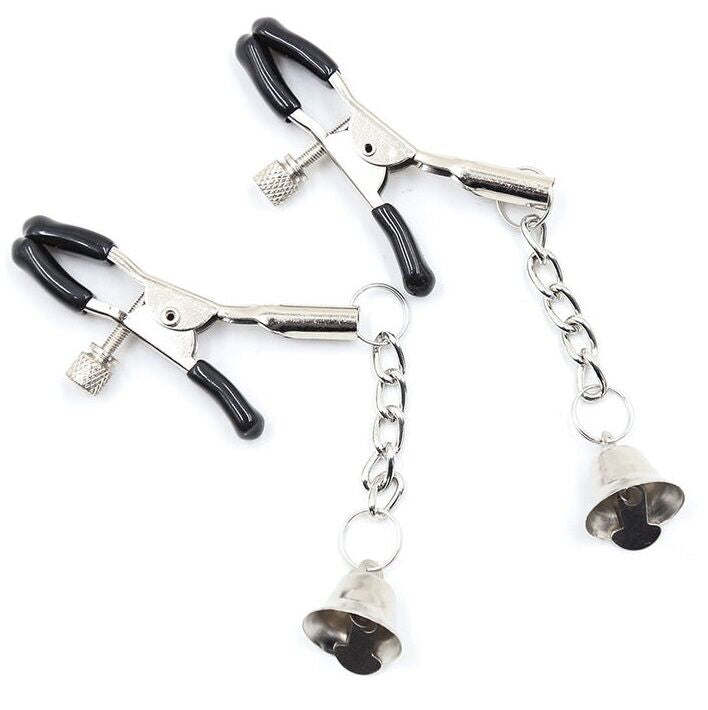 Ohmama Fetish Nipple Clamps With Chain And Bells | Niks.fi verkkokauppa