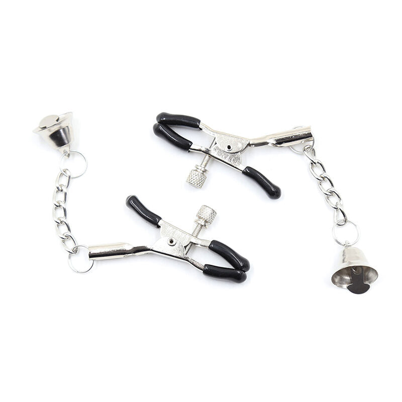Ohmama Fetish Nipple Clamps With Chain And Bells | Niks.fi verkkokauppa