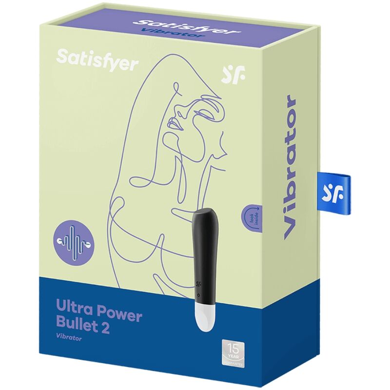 Satisfyer Ultra Power Bullet 2 Bala Vibradora Negra | Niks.fi verkkokauppa