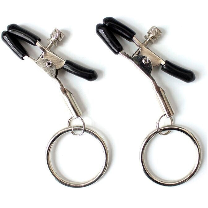 Ohmama Fetish Nipple Clamps With Rings | Niks.fi verkkokauppa