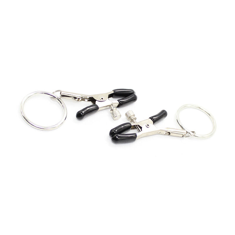 Ohmama Fetish Nipple Clamps With Rings | Niks.fi verkkokauppa