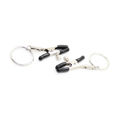 Ohmama Fetish Nipple Clamps With Rings | Niks.fi verkkokauppa