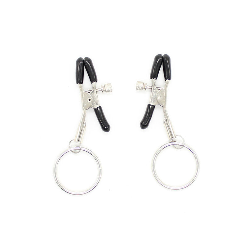 Ohmama Fetish Nipple Clamps With Rings | Niks.fi verkkokauppa