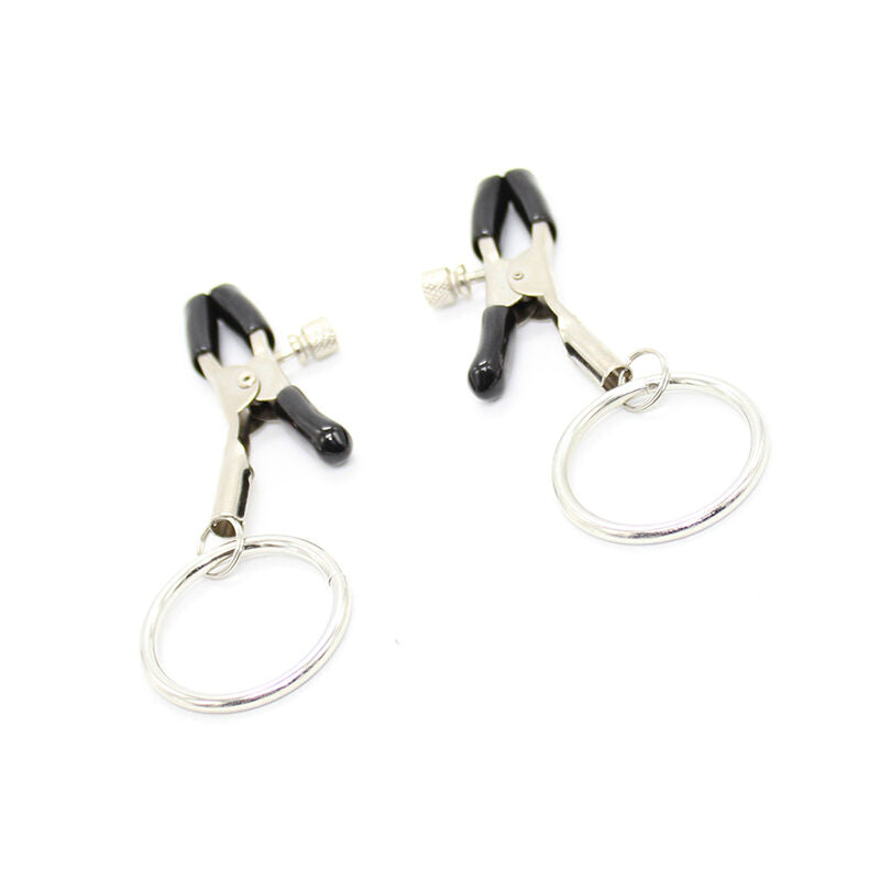 Ohmama Fetish Nipple Clamps With Rings | Niks.fi verkkokauppa