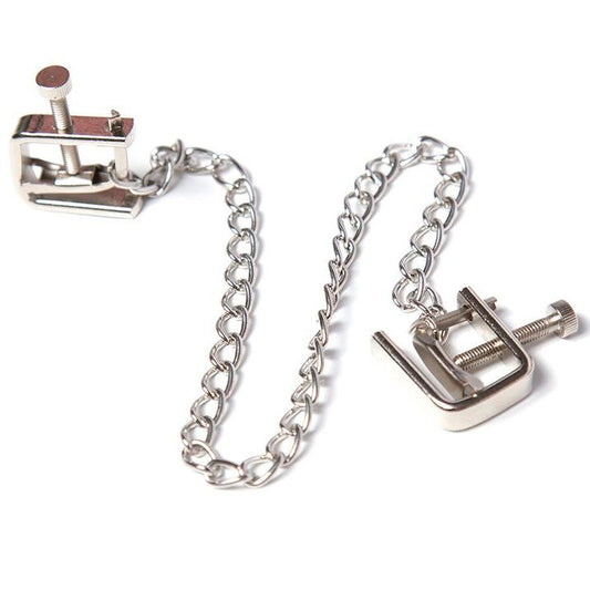Ohmama Fetish Metal Screw Clamps With Chain | Niks.fi verkkokauppa