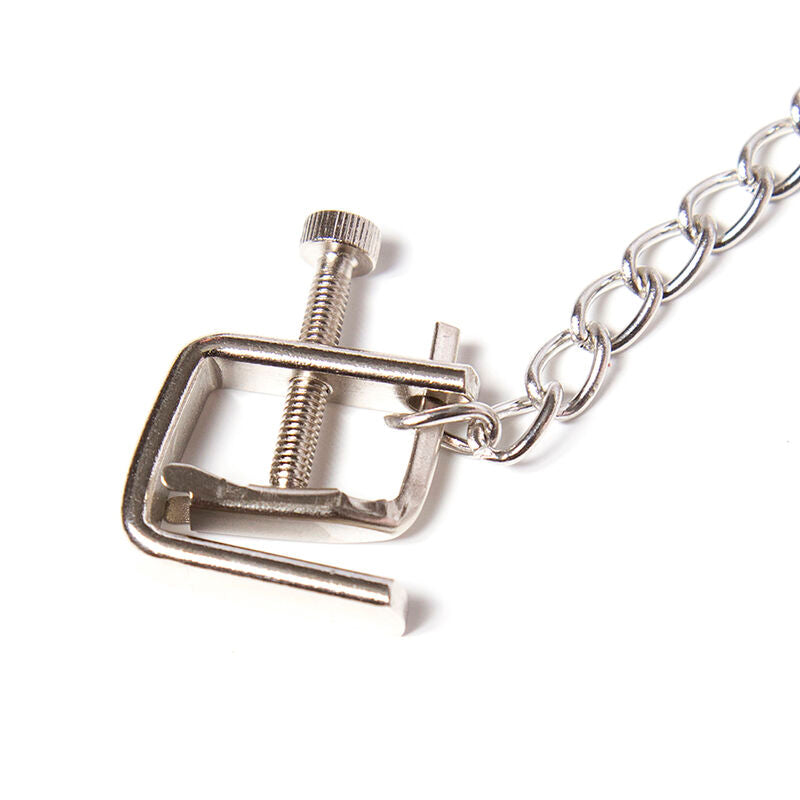 Ohmama Fetish Metal Screw Clamps With Chain | Niks.fi verkkokauppa