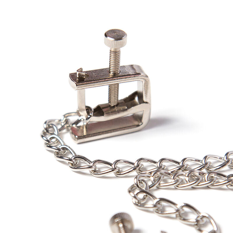 Ohmama Fetish Metal Screw Clamps With Chain | Niks.fi verkkokauppa