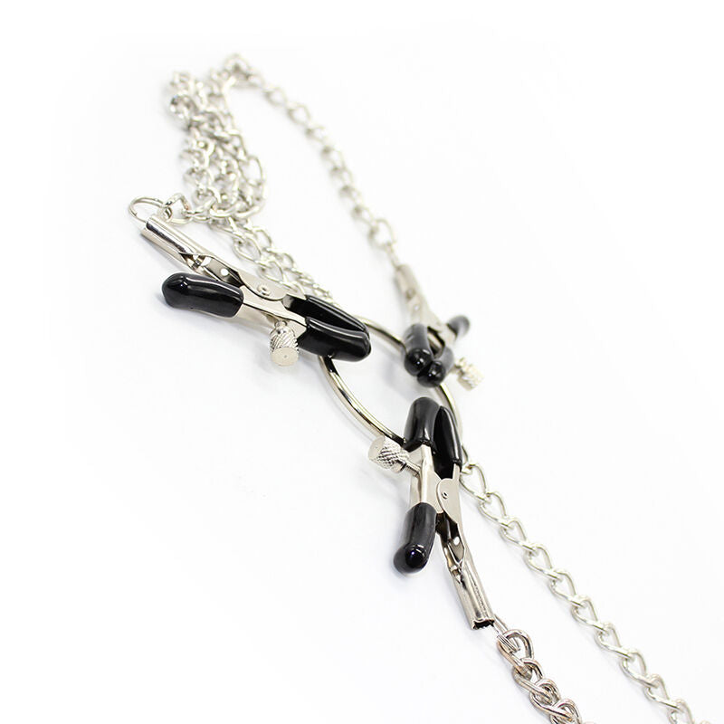 Ohmama Fetish 3 In 1 Metal Nipple Clamps | Niks.fi verkkokauppa