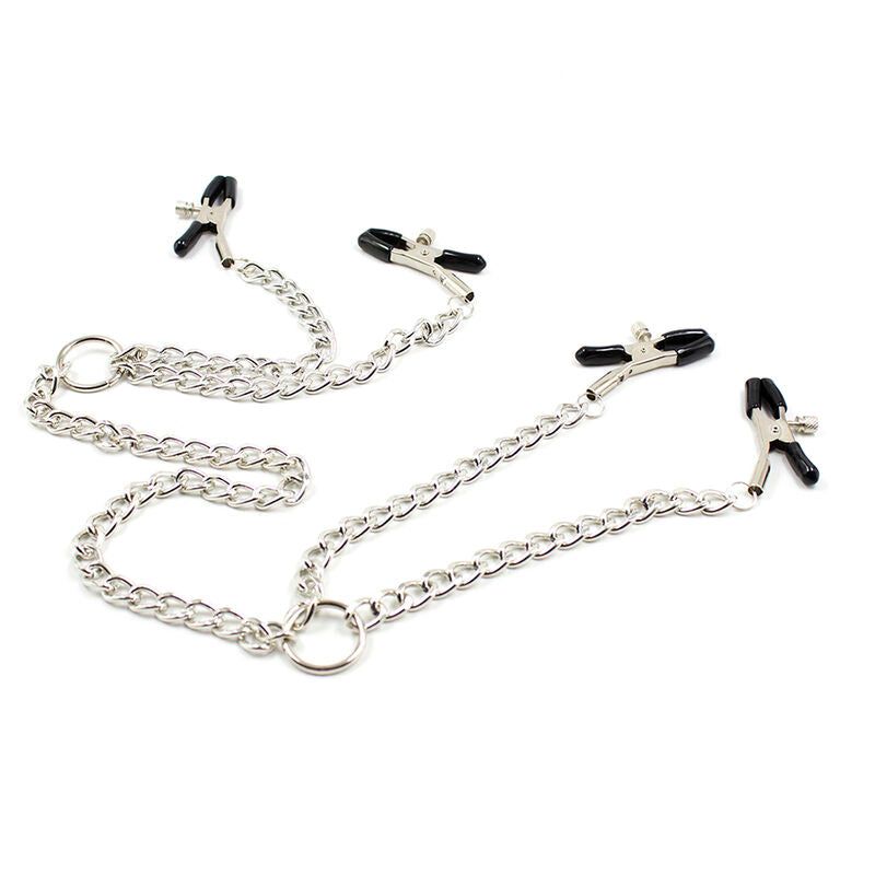 Ohmama Fetish 4 Nipple Clamps With Chains | Niks.fi verkkokauppa