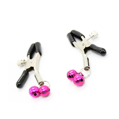 Ohmama Fetish Nipple Clamps With Pink Bell | Niks.fi verkkokauppa