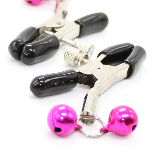 Ohmama Fetish Nipple Clamps With Pink Bell | Niks.fi verkkokauppa