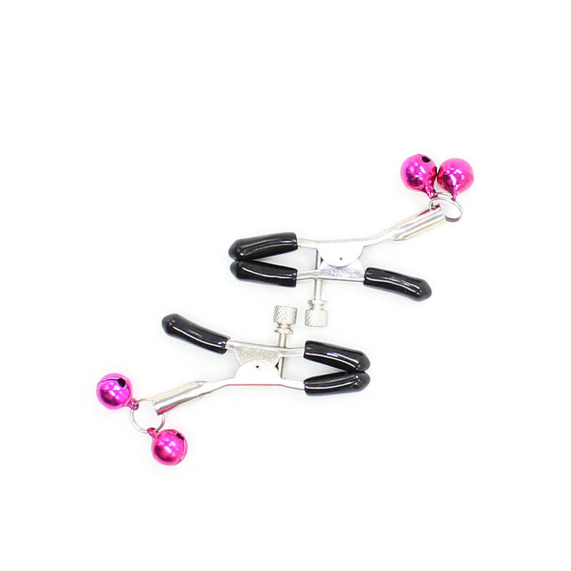 Ohmama Fetish Nipple Clamps With Pink Bell | Niks.fi verkkokauppa