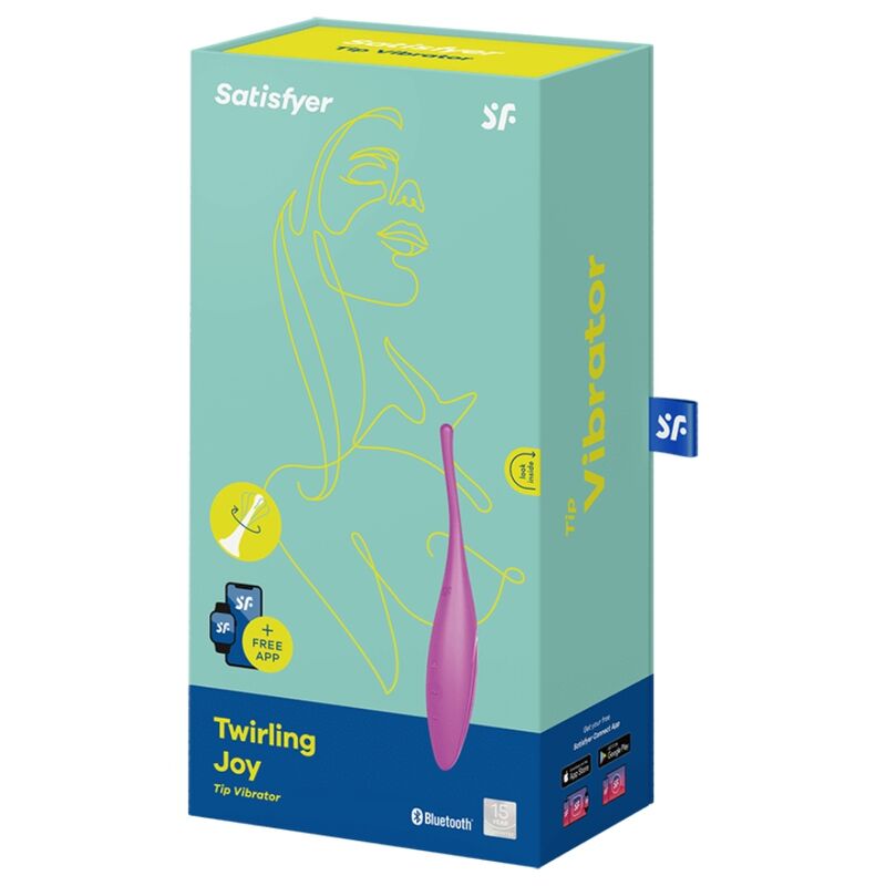 Satisfyer Twirling Joy Clit Tip Vibrator Fuchsia | Niks.fi verkkokauppa