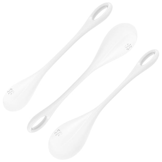 Satisfyer Yoni Power 1 Training Set White | Niks.fi verkkokauppa