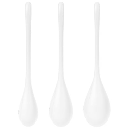 Satisfyer Yoni Power 1 Training Set White | Niks.fi verkkokauppa
