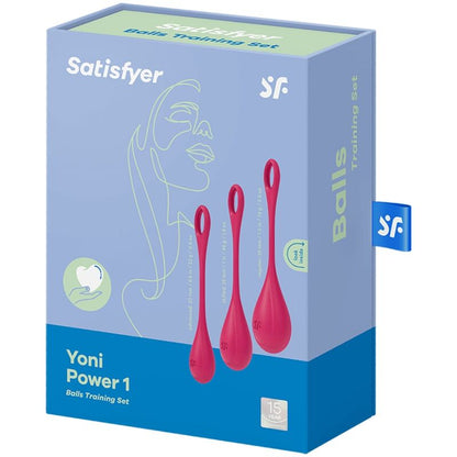 Satisfyer Yoni Power 1 Training Set Red | Niks.fi verkkokauppa