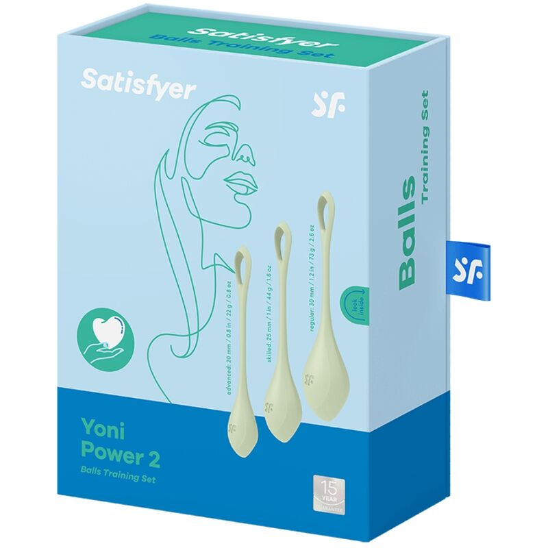 Satisfyer Yoni Power 2 Training Set Green | Niks.fi verkkokauppa