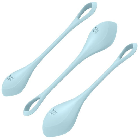 Satisfyer Yoni Power 2 Training Set Blue | Niks.fi verkkokauppa