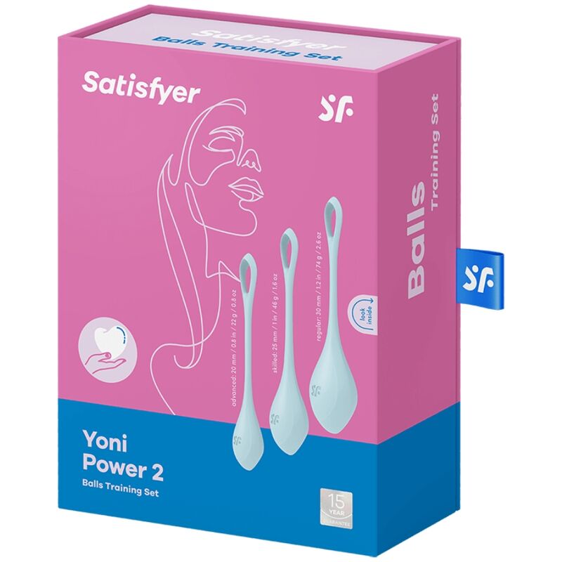 Satisfyer Yoni Power 2 Training Set Blue | Niks.fi verkkokauppa