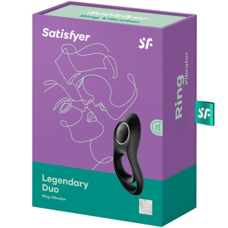 Satisfyer Legendary Duo Ring Vibrator Black | Niks.fi verkkokauppa