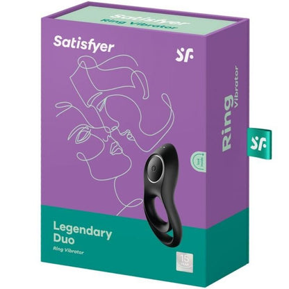 Satisfyer Legendary Duo Ring Vibrator Black | Niks.fi verkkokauppa