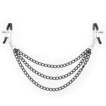 Ohmama Fetish Nipple Clamps With Black Chains | Niks.fi verkkokauppa