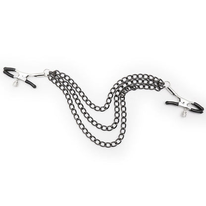 Ohmama Fetish Nipple Clamps With Black Chains | Niks.fi verkkokauppa