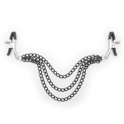 Ohmama Fetish Nipple Clamps With Black Chains | Niks.fi verkkokauppa