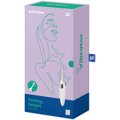Satisfyer Twirling Delight Clit Tip Vibrator White | Niks.fi verkkokauppa