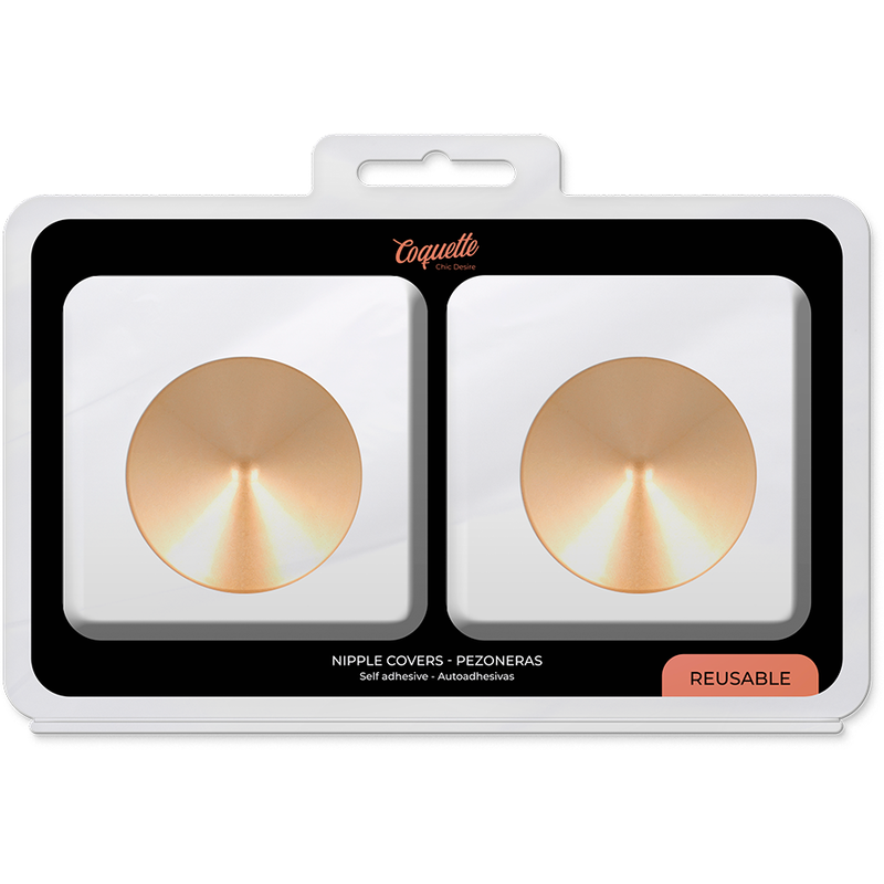Coquette Chic Desire Nipple Covers Golden Circles | Niks.fi verkkokauppa