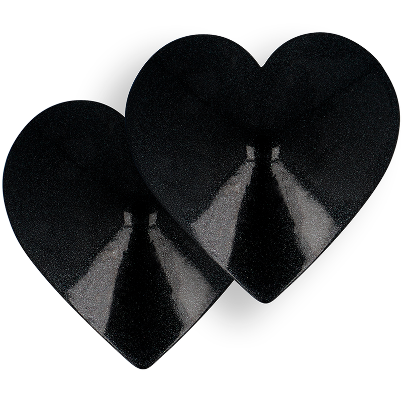Coquette Chic Desire Black Hearts Nipple Covers | Niks.fi verkkokauppa