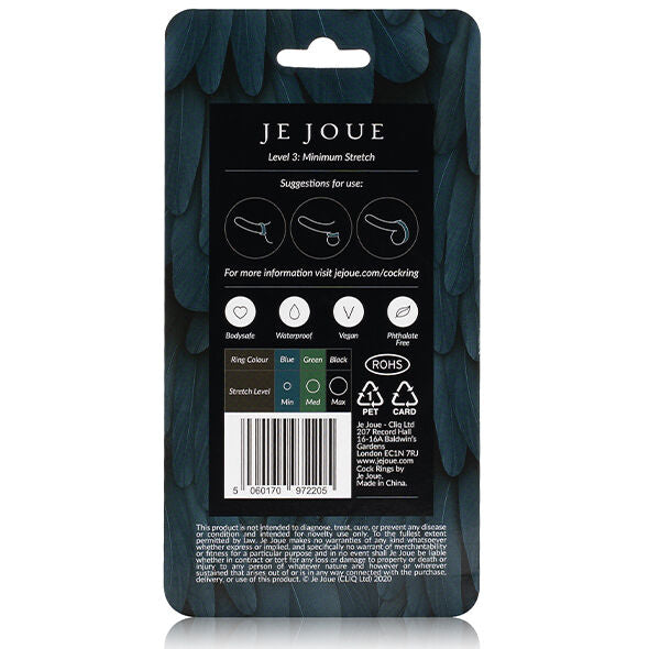 Je Joue Blue Silicone Ring Minimum Strangulation | Niks.fi verkkokauppa