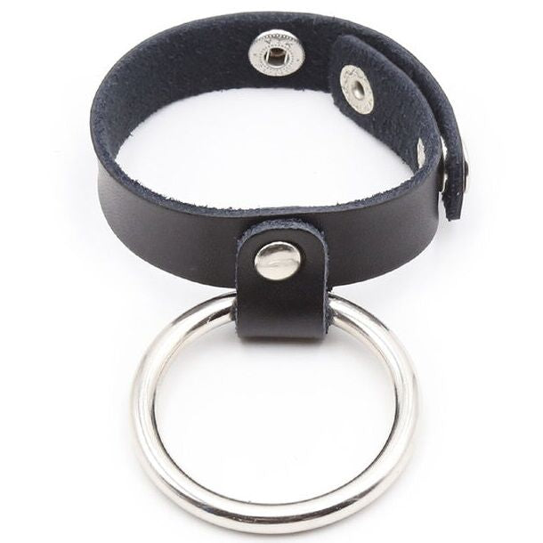 Ohmama Fetish Penis Ring With Metal Ring | Niks.fi verkkokauppa