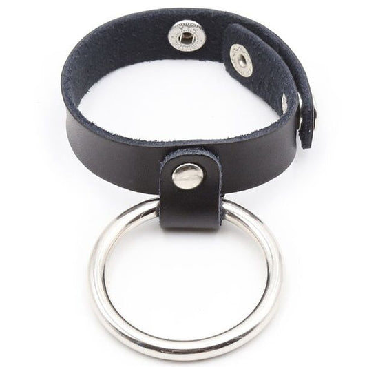 Ohmama Fetish Penis Ring With Metal Ring | Niks.fi verkkokauppa