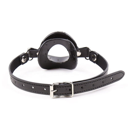 Ohmama Fetish Black Lip Gag With Strap | Niks.fi verkkokauppa