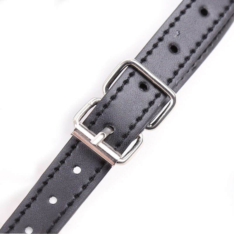 Ohmama Fetish Black Lip Gag With Strap | Niks.fi verkkokauppa