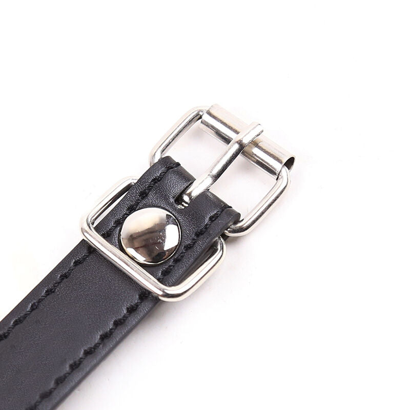 Ohmama Fetish Black Lip Gag With Strap | Niks.fi verkkokauppa