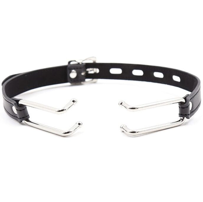 Ohmama Fetish Leather Gag With Metal Hooks | Niks.fi verkkokauppa