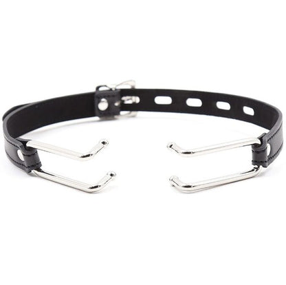 Ohmama Fetish Leather Gag With Metal Hooks | Niks.fi verkkokauppa