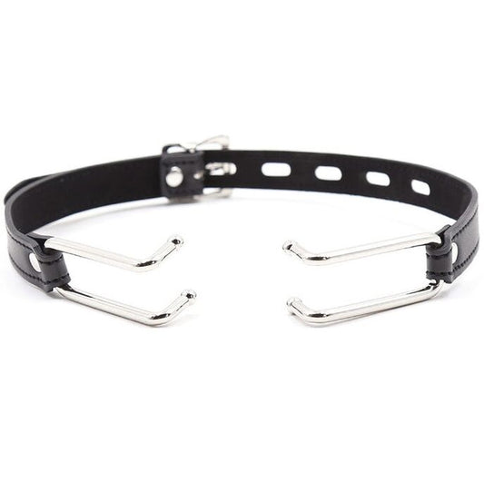 Ohmama Fetish Leather Gag With Metal Hooks | Niks.fi verkkokauppa