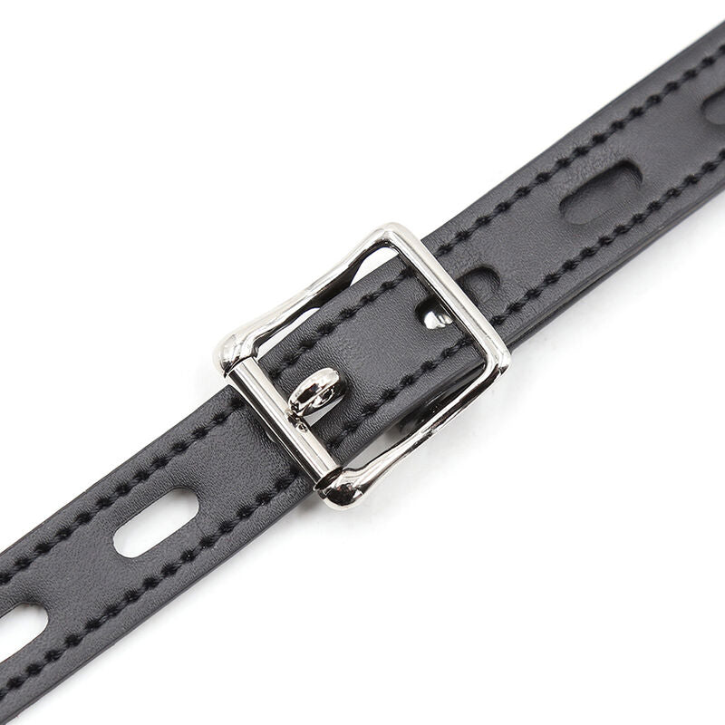 Ohmama Fetish Leather Gag With Metal Hooks | Niks.fi verkkokauppa