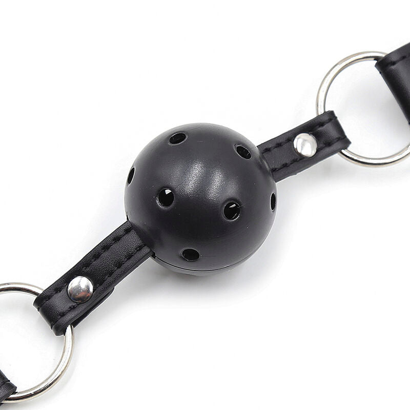 Ohmama Fetish Ball Gag With Vents And Nipple Clamps | Niks.fi verkkokauppa