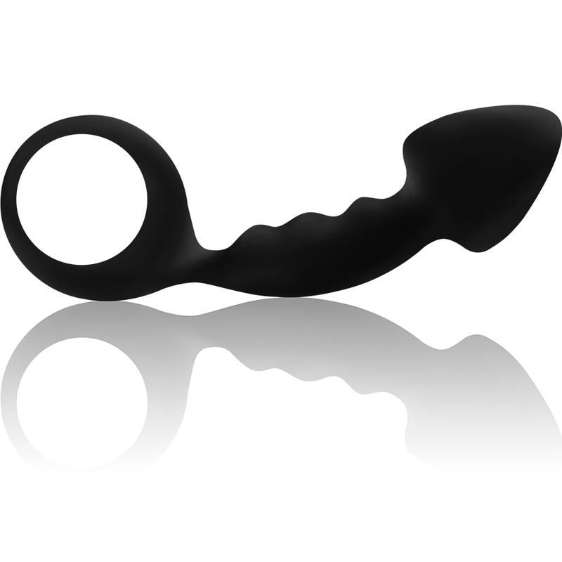 Ohmama Ribbed Anal Plug With Ring | Niks.fi verkkokauppa