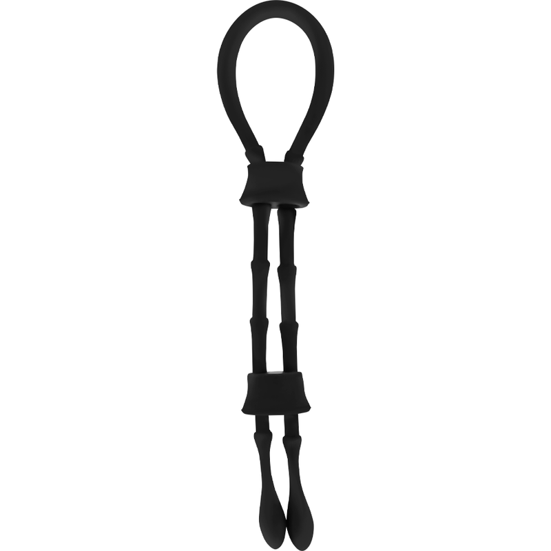 Ohmama Fetish Silicone Cord-Cock And Testicles Ring | Niks.fi verkkokauppa