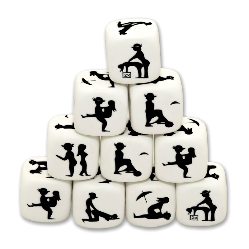 Spicy Devil White Posing Dice | Niks.fi verkkokauppa